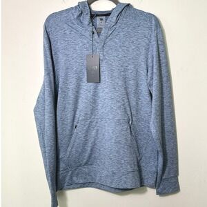 VRST Golf‎ Mens LW Active Hoodie Blue Agate Space Dye MVG30003 NWT S Pickleball
